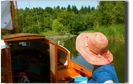 Segeln auf dem Fluss Dollbek 3